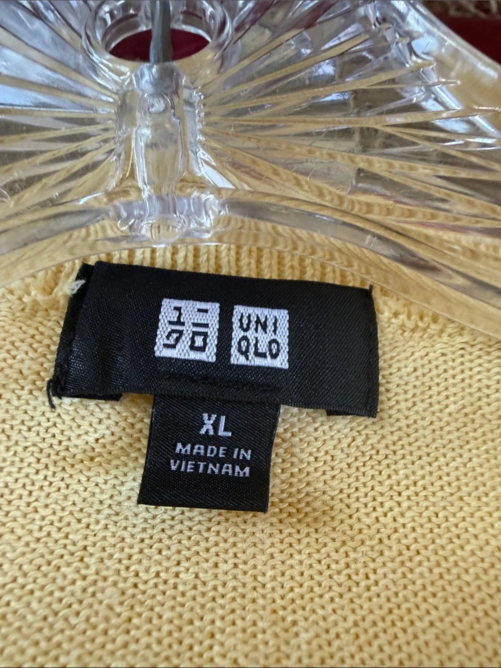 Uniqlo Men's Crewneck Sweater - Pale Yellow